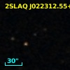 2SLAQ J022312.55+000615.3