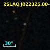 2SLAQ J022325.00-003612.6