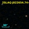 2SLAQ J022654.74+000026.5