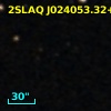 2SLAQ J024053.32+001108.8