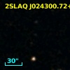 2SLAQ J024300.72+004158.2