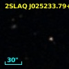 2SLAQ J025233.79+004340.6