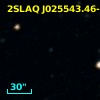 2SLAQ J025543.46-001127.2
