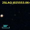 2SLAQ J025553.06+000557.6