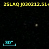 2SLAQ J030212.51+003732.9