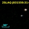 2SLAQ J031559.51+003652.9