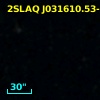 2SLAQ J031610.53-010326.5
