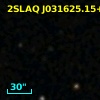 2SLAQ J031625.15+002511.5