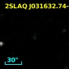 2SLAQ J031632.74-002542.3
