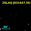 2SLAQ J031647.56-001539.7