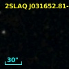 2SLAQ J031652.81-000658.1