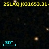2SLAQ J031653.31+002627.1