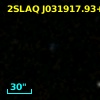 2SLAQ J031917.93+004230.8