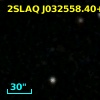 2SLAQ J032558.40+000932.7