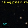 2SLAQ J033311.17+001702.4