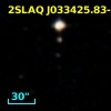 2SLAQ J033425.83-001237.7