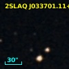 2SLAQ J033701.11+004314.0