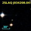 2SLAQ J034208.04+000640.4