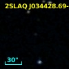 2SLAQ J034428.69-003723.8