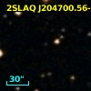 2SLAQ J204700.56-004507.0