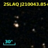 2SLAQ J210043.85+002207.5
