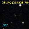 2SLAQ J214328.78+004527.7