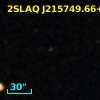 2SLAQ J215749.66+003957.6
