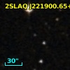 2SLAQ J221900.65+000812.1