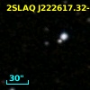 2SLAQ J222617.32-002518.5