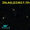 2SLAQ J223617.70+000417.5
