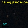 2SLAQ J230034.04+000406.0