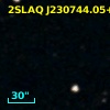 2SLAQ J230744.05+002428.4