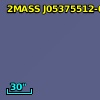 2MASS J05375512-0227362
