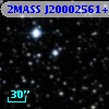 2MASS J20002561+1302209