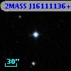 2MASS J16111136+5531169