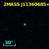 2MASS J11360685+6243133
