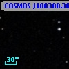 COSMOS J100300.30+013409.3