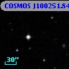 COSMOS J100251.84+013721.2
