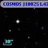 COSMOS J100251.43+013706.1