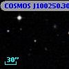 COSMOS J100250.30+013631.0