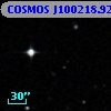 COSMOS J100218.92+013451.2