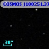 COSMOS J100251.37+013302.7