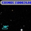 COSMOS J100028.80+013634.5
