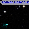 COSMOS J100022.42+013453.1