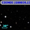 COSMOS J100038.13+013450.4