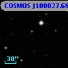 COSMOS J100027.68+013441.3