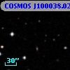 COSMOS J100038.02+013438.2