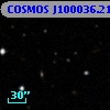 COSMOS J100036.21+013434.9