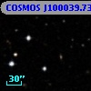 COSMOS J100039.73+013425.0