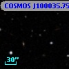 COSMOS J100035.75+013426.9